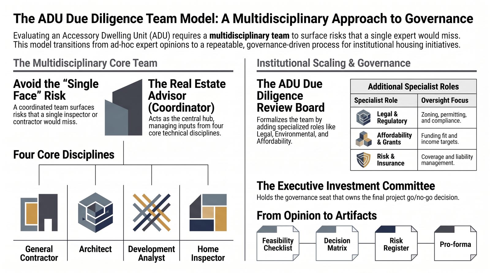 ADU Multidisciplinary Due Diligence Team Model